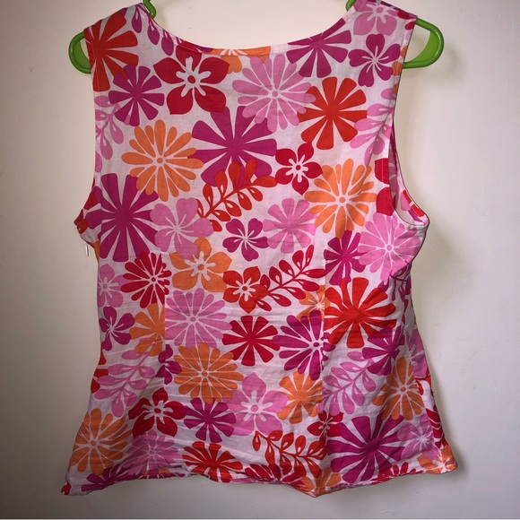 Y2K floral tank top pink orange white
G.H. Bass & Company women’s medium - Picture 3 of 3